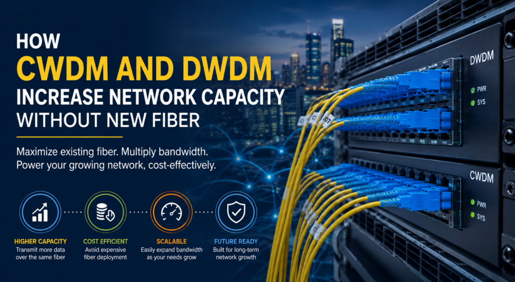 How CWDM and DWDM Increase Network Capacity Without New Fiber