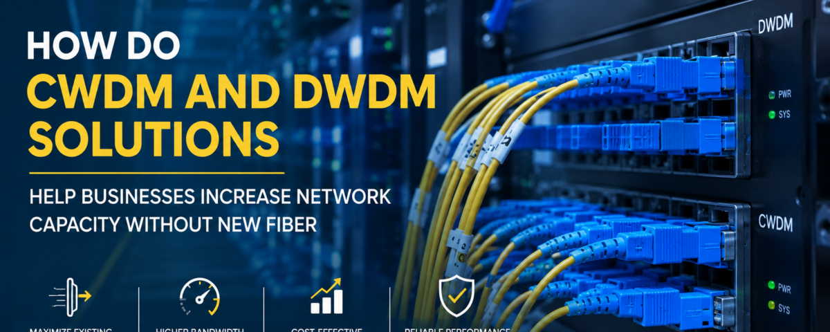 How Do CWDM and DWDM Solutions Help Businesses Increase Network Capacity Without New Fiber