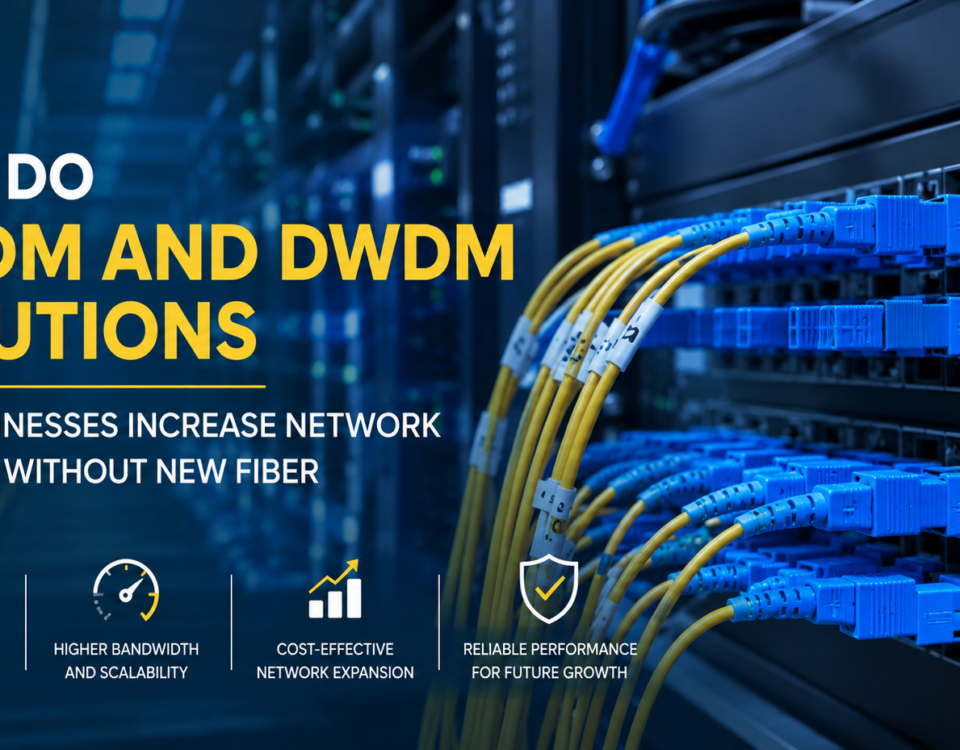 How Do CWDM and DWDM Solutions Help Businesses Increase Network Capacity Without New Fiber