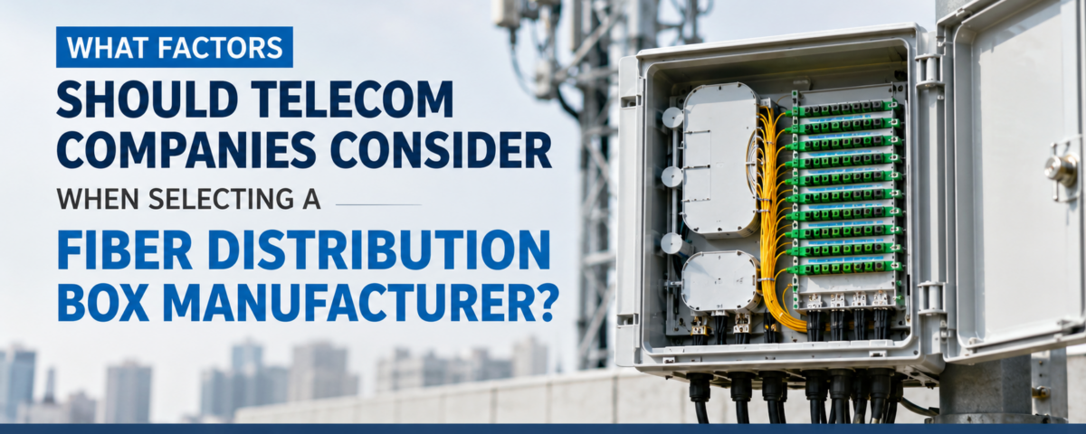 What Factors Should Telecom Companies Consider When Selecting a Fiber Distribution Box Manufacturer
