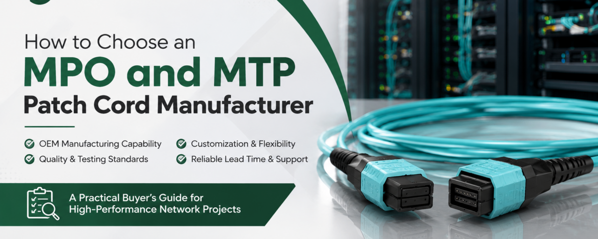 How to Choose an MPO and MTP Patch Cord Manufacturer