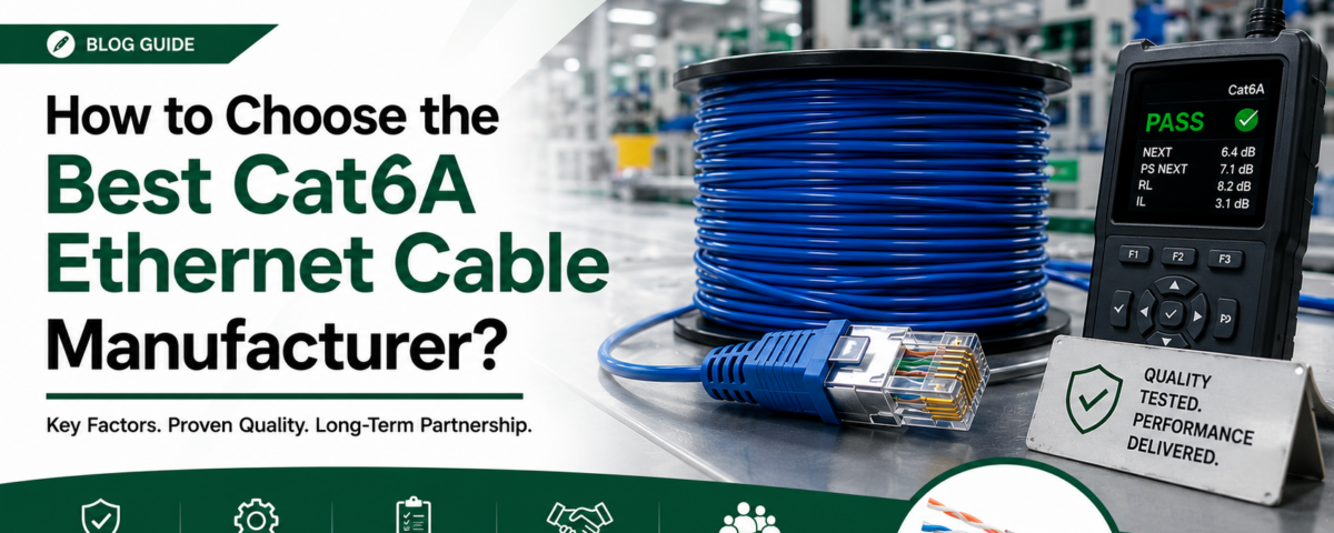 How to Choose the Best Cat6A Ethernet Cable Manufacturer