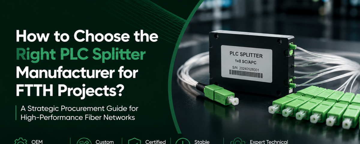 How to Choose the Right PLC Splitter Manufacturer for FTTH Projects