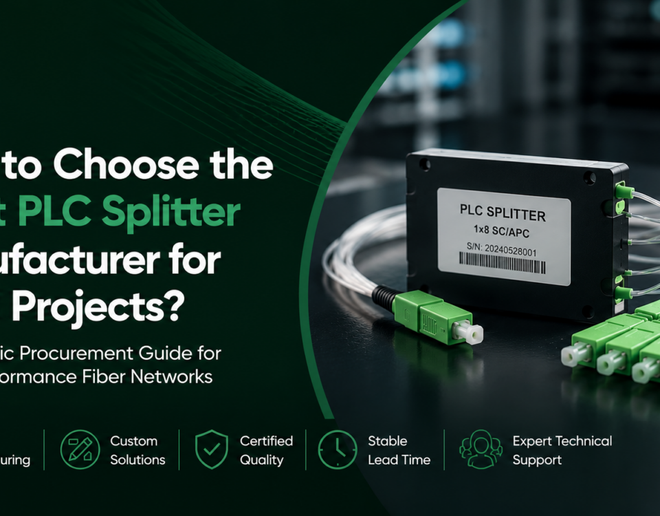 How to Choose the Right PLC Splitter Manufacturer for FTTH Projects