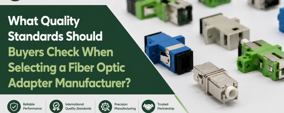 What Quality Standards Should Buyers Check When Selecting a Fiber Optic Adapter Manufacturer