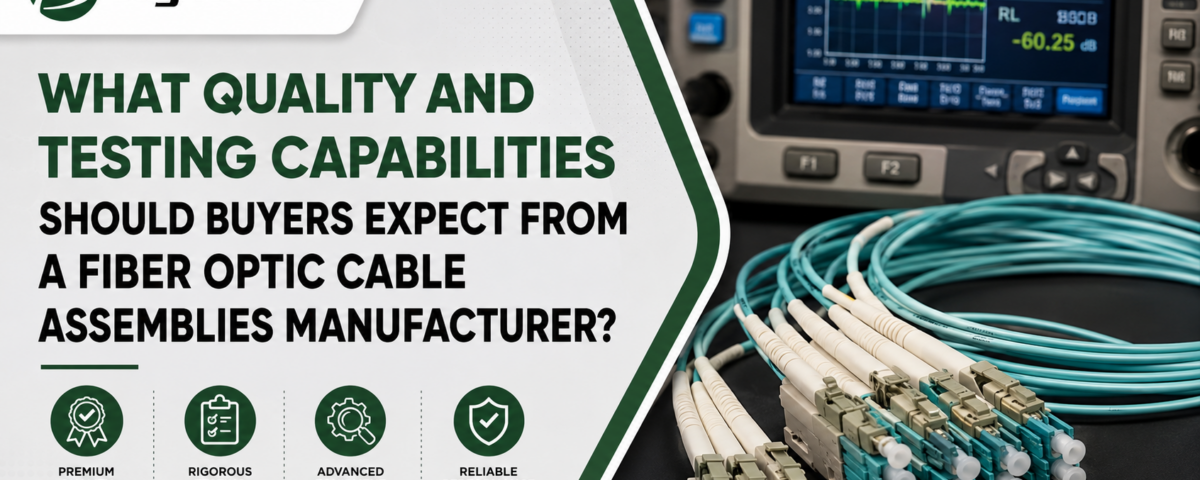 What Quality and Testing Capabilities Should Buyers Expect From a Fiber Optic Cable Assemblies Manufacturer