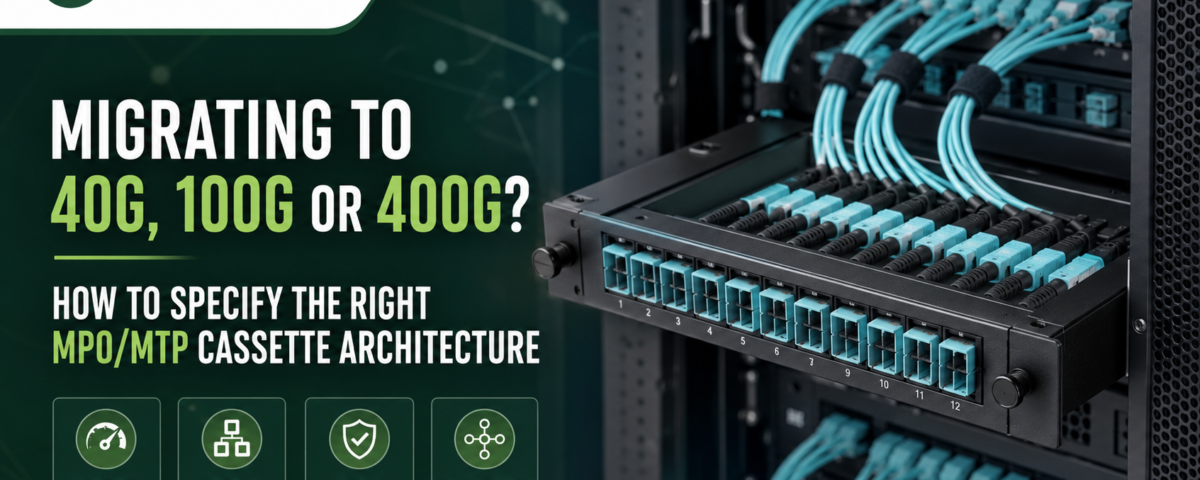 Migrating to 40G, 100G or 400G How to Specify the Right MPOMTP Cassette Architecture